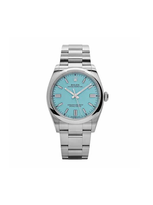 Rolex Oyster perpetual blue 34 mn