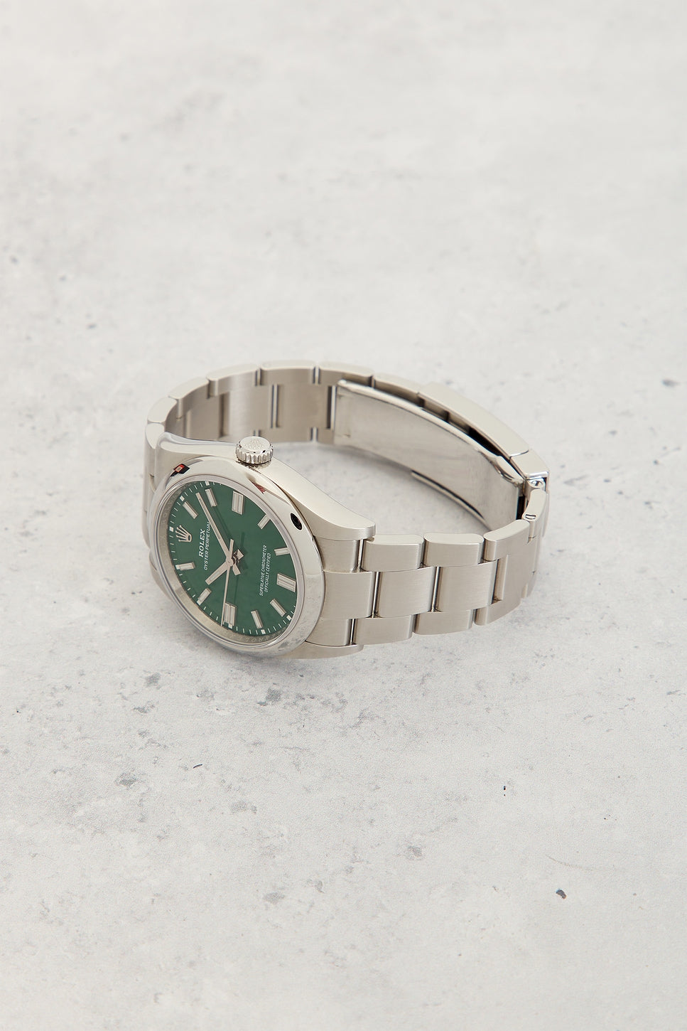 Rolex Oyster perpetual green 34 mn