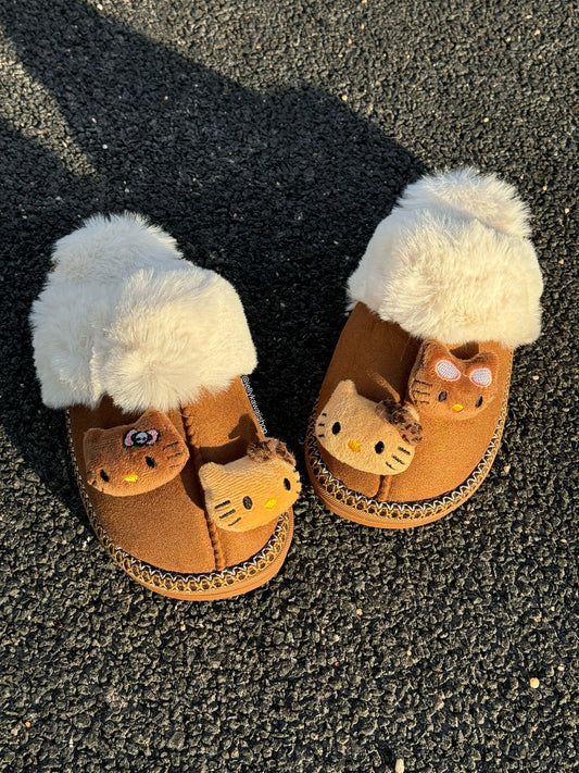 Chaussure en laine HELLO KITTYS beige