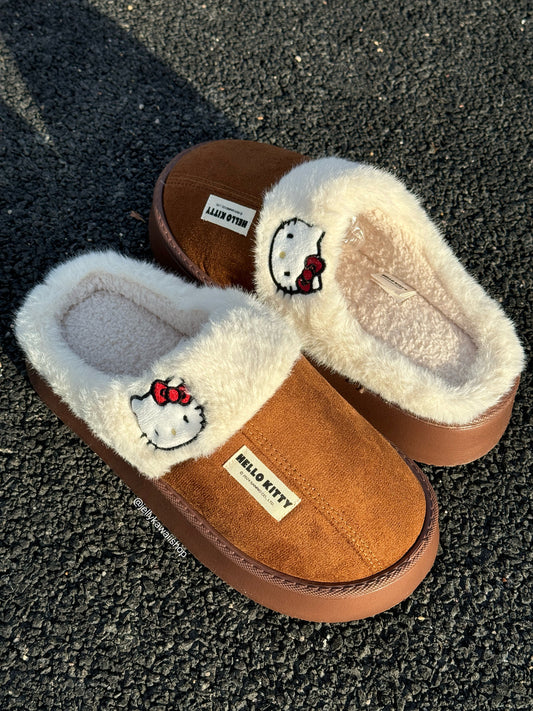 Chaussure en laine HELLO KITTYS beige