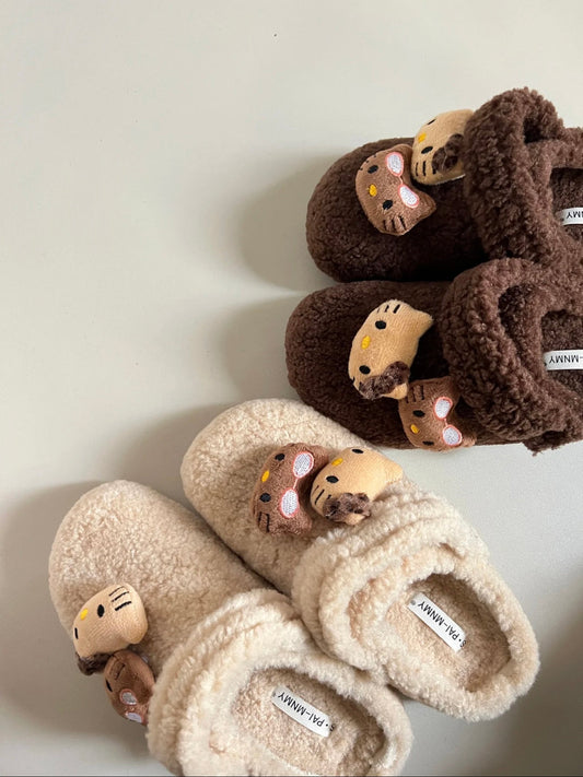 Crocs en laine HELLO KITTYS beige