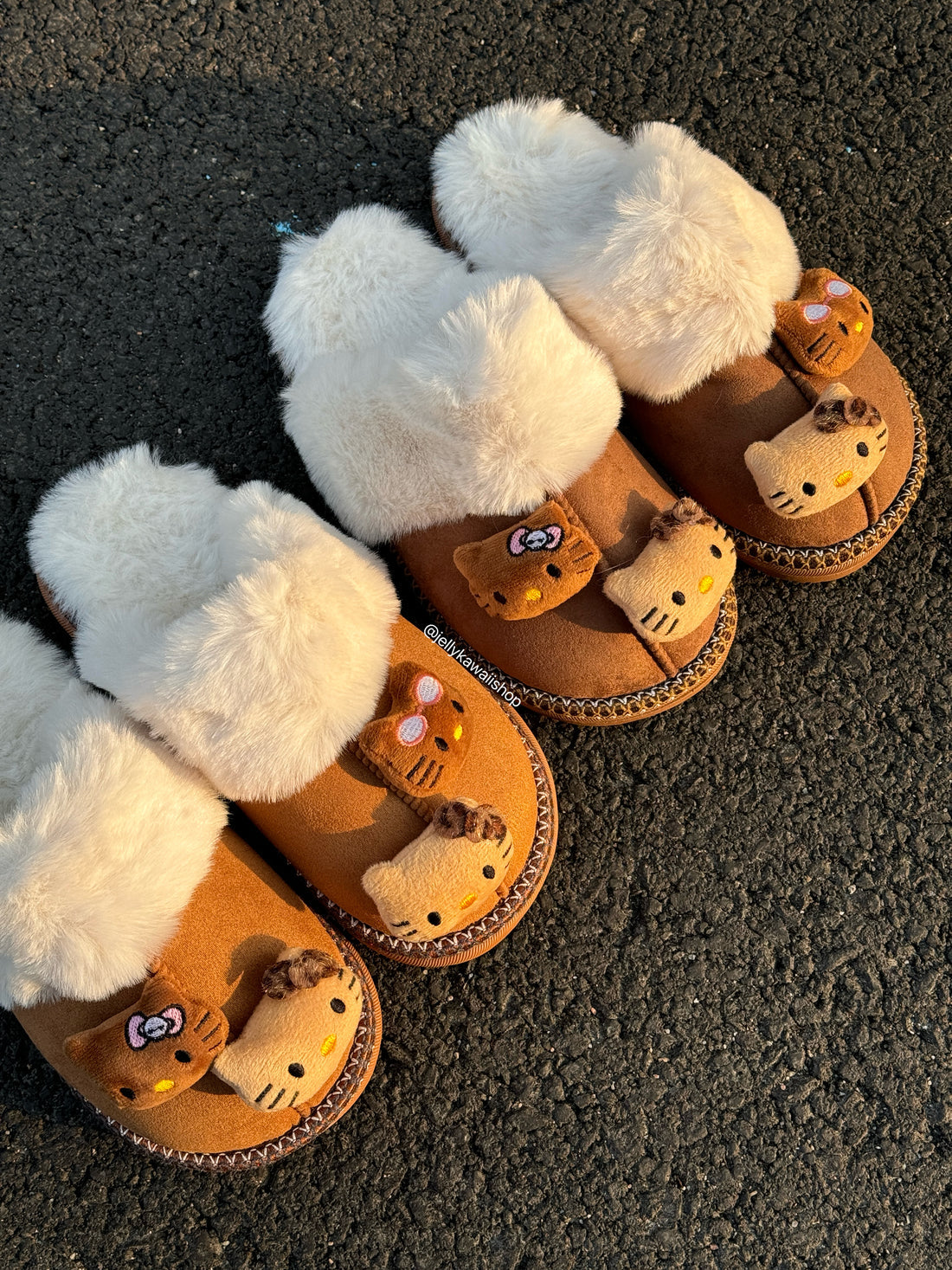 Chaussure en laine HELLO KITTYS beige