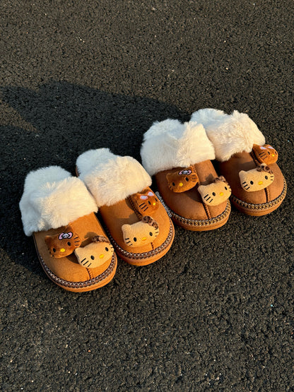 Chaussure en laine HELLO KITTYS beige