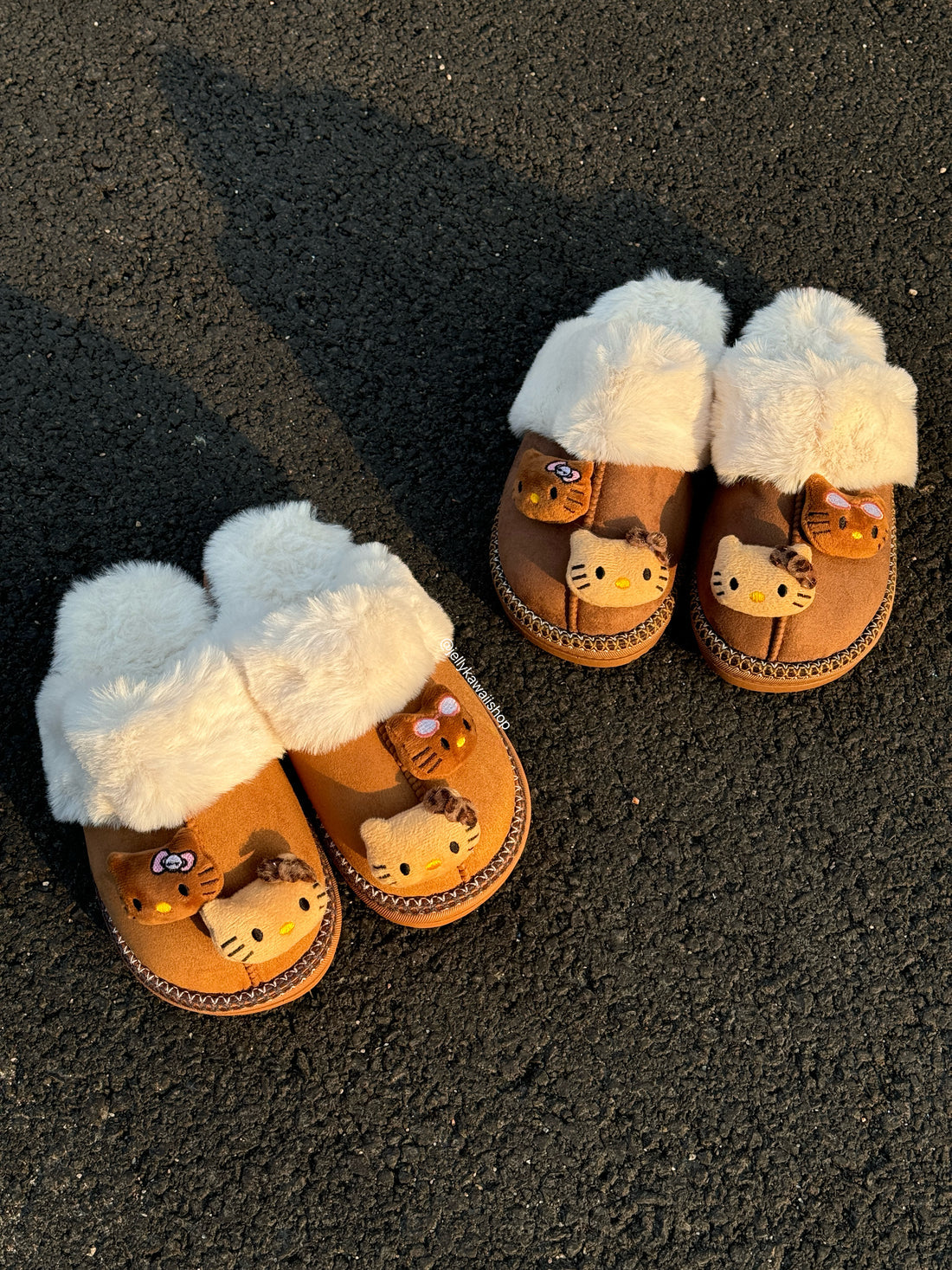 Chaussure en laine HELLO KITTYS beige