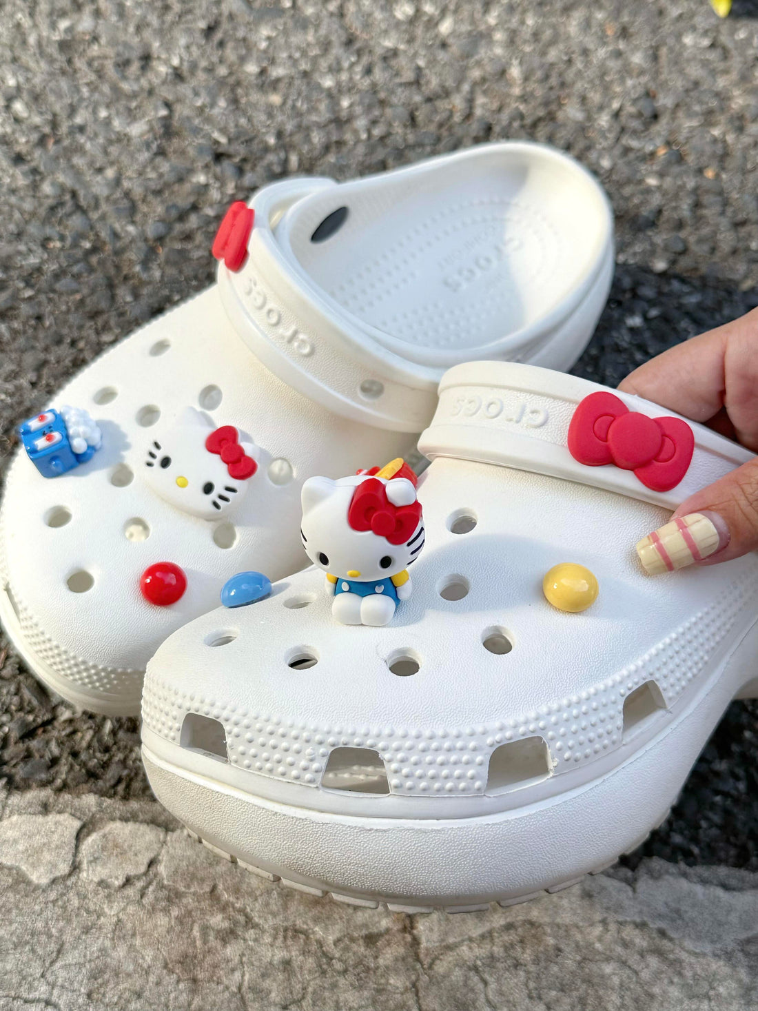 Crocs HELLO KITTYS blanc