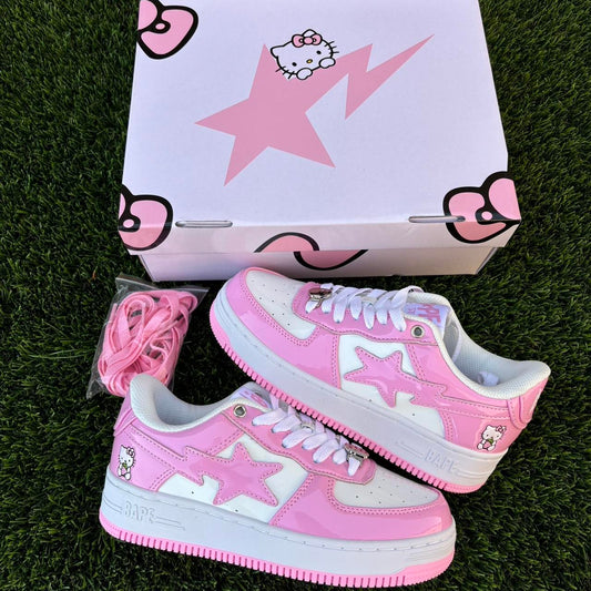 Bapesta HELLO KITTYS rose
