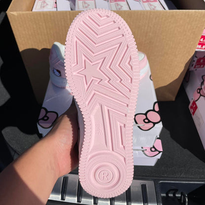 Bapesta HELLO KITTYS rose clair