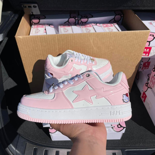 Bapesta HELLO KITTYS rose clair