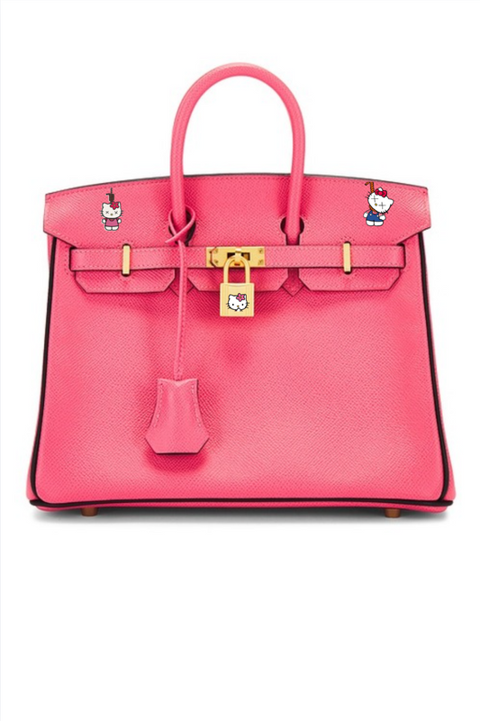 Sac a main Birkin custom Hello Kitty